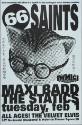 66 Saints, Maxi Badd, and The Statics at the Velvet Elvis, Seattle, WA, February 1, 1994