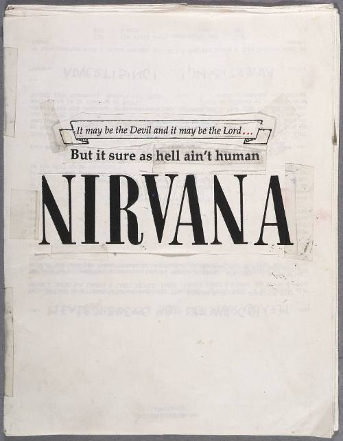 Mock Up of Nirvana's First Press Kit