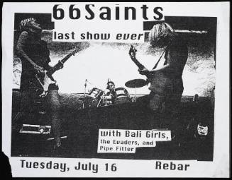 66 Saints' Last Show Ever with Bali Girls, the Evaders, and Pipe Fitter at Re-Bar, Seattle, WA, July 16, 1996