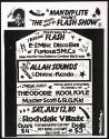 Grand Master Flash [i.e., Grandmaster Flash], E-Z Mike, Disco Bee, Furious 5 M.C.s, Allah Sounds, DJs Divine & Kendo, The Grand Wizard Theodore, Kool Kyle, Master Scott & R.G. Kid, at the Rochdale Village Community Center, New York, NY, July 12, 1980