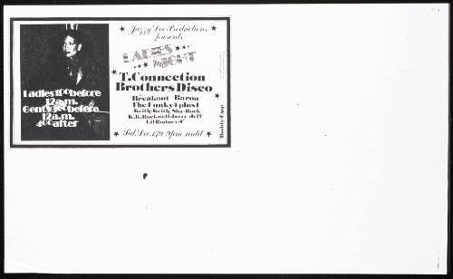 Ladies Night:  Brothers Disco: DJ Breakout, DJ Baron, The Funky 4 plus 1, at T. Connection, New York, NY, December 1, 1979
