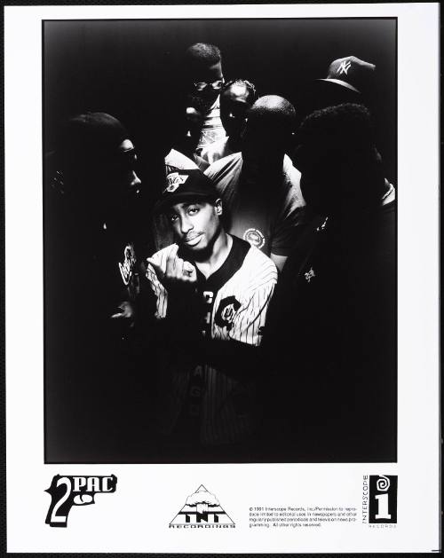 Press Photograph of 2Pac and Group on Interscope/TNT Records