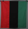 Red, Black, and Green Striped Banner
