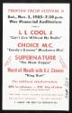 Trenton Fresh Festival II:  LL Cool J, Choice M.C., Supernature, Word of Mouth with D.J. Cheese, at War Memorial Auditorium, Trenton, NJ, November 2, 1985