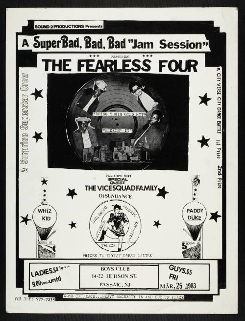 The Fearless Four with Special Guest The Vicesquad Family, Passaic, NJ, March 25, 1983