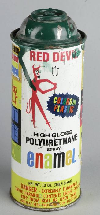 Red Devil High Gloss Polyurethane Spray Enamel, Winter Green, mid-1970s: Formerly Owned by Lady Pink