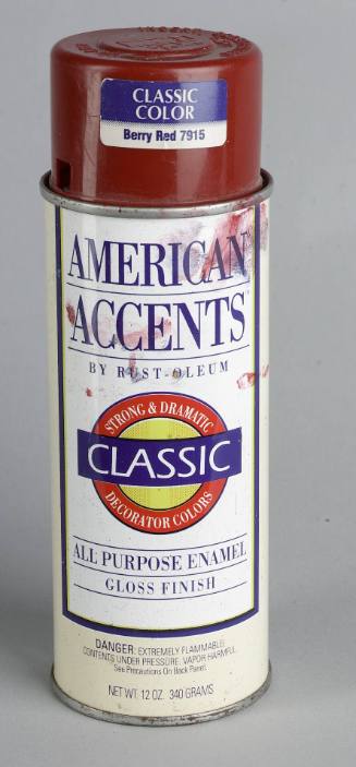 American Accents All Purpose Enamel Gloss Finish, Berry Red, early 1990s: formerly owned by Lady Pink