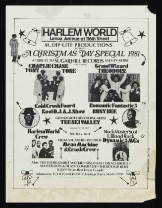 A Christmas Day Special 1981, Charlie Chase, Tony Tone, Cold Crush Four 4, Romantic Fantastic 5, Busy Bee, others, Harlem World, December 25, 1981