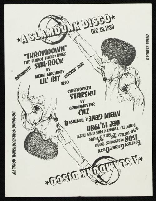 A Slamdunk Disco "Throwdown", Sha-Rock vs. Lil Bit, others, Ecstasy Garage Disco, December 19,1980