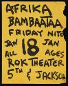 Afrika Bambaataa at Rok Theater, Seattle, WA, January 18, 1990