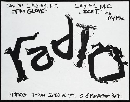 The Glove, Ice-T, Ray Mac, at  Radio, Los Angeles, CA, November 18, 1983