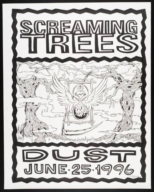 Illustration to Promote the Release of the Screaming Trees' "Dust" Album