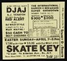 The International Rapper-Breakers Super Showdown, Featuring DJ AJ, DJ Red  Alert, DJ Wild Style, Skate Key, Bronx, NY, April 7, 1985