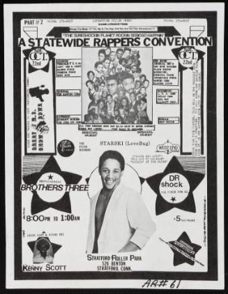 Sound 2 Productions, A Statewide Rappers Convention, Featuring Starski, Brothers Three, Dr. Shock, Stratford Roller Park, Stratford, CT, October 22, 1983