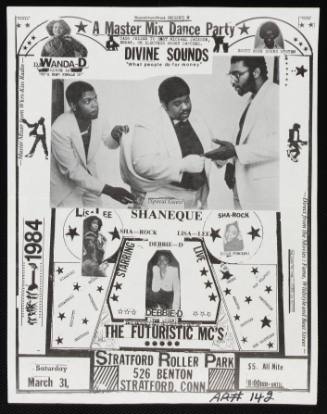 Sound Two Productions Presents A Master Mix Dance Party Featuring Divine Sounds, DJ Wanda D, Debbie D, Stratford Roller Park, Stratford, CT, March 31, 1984