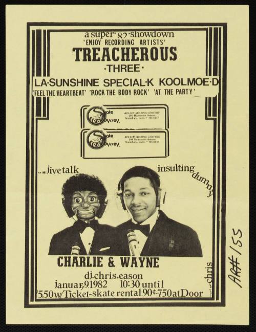 A Super "82" Showdown, Featuring Treacherous Three, Charlie and Wayne, Skate Odyssey, Waterbury, CT, January 9, 1982