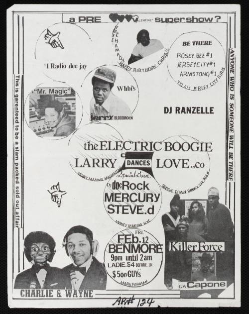 A Pre Valentine Super Show? Featuring Jerry Rock, Charlie & Wayne, DJ Ranzelle, DJ Dr. Rock, Benmore Skating Rink, Jersey City, NJ, February 12, 1982