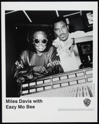 Miles Davis and Eazy Mo Bee Promotional Portrait