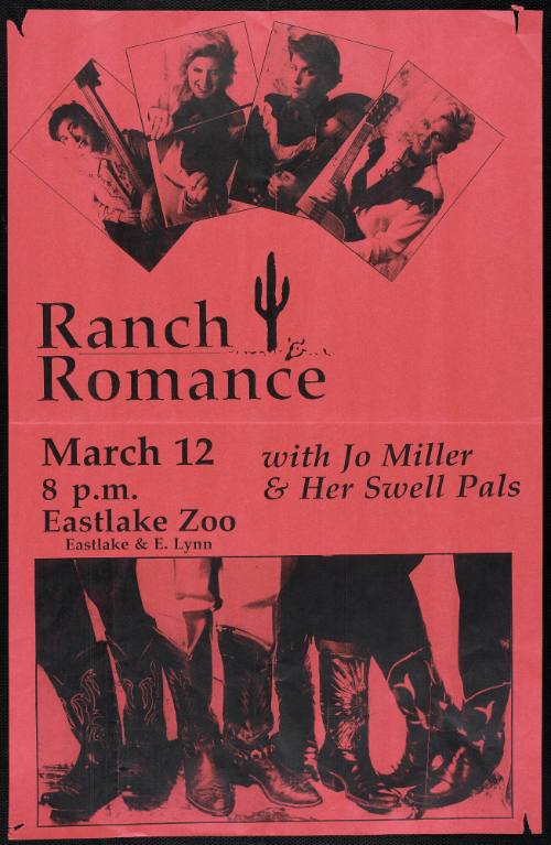 Ranch Romance, with Jo Miller & Her Swell Pals, at the Eastlake Zoo, Seattle, WA, March 12, 1989