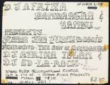 D J Afrika Bambaataa and Zambu Presents Super Jam Funkboogie at the Bronx River Neighborhood Center, March 11, 1978