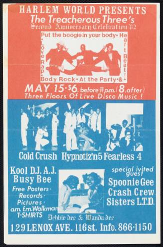Harlem World Presents The Treacherous Three's Grand Anniversary Celebration, May 15, 1982