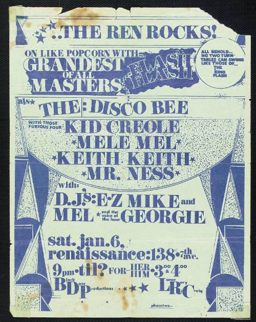 Kid Creole, Mele Mel, Keith Keith and Mr. Ness at The Renaissance, Saturday, January 6