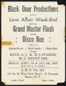 Black Door Productions Presents Love Affair Week-End with Grand Master Flash and Disco Bee and Others, J.H.S. No. 167, Bronx, NY, April 7-8, 1978