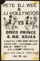 Pete D.J. Wee & J.J. Hollywood vs. Disco Prince & Mr. Kojak, River Park Towers School Auditorium, Bronx, New York, Saturday, April 16