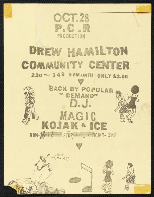 D.J. Magic, Kojak & Ice, Drew Hamilton Community Center, New York City, New York, October 28