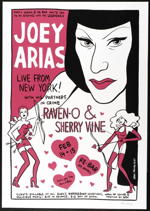 Joey Arias, Raven-O, and Sherry Vine at Re-Bar, Seattle, WA, February 14, 15, 1997