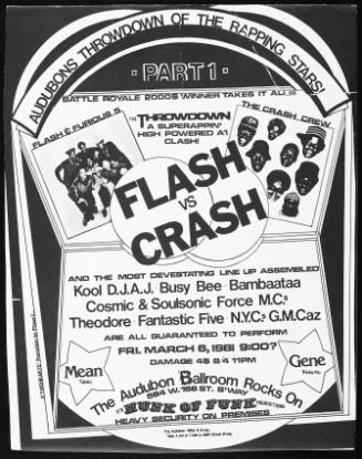 Audubons Throwdone of the Rapping Stars Part 1:  Flash vs. Crash, at The Audubon Ballroom, New York, NY, March 6, 1984