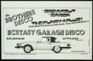 The Brothers Disco, DJ Breakout, DJ Baron, The Funky 4 Plus 1, at Ecstasy Garage Disco, New York, NY, January 26, 1980