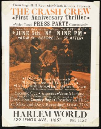 The Crash Crew First Anniversary Thriller press party, at Harlem World, New York, NY, June 5, 1982