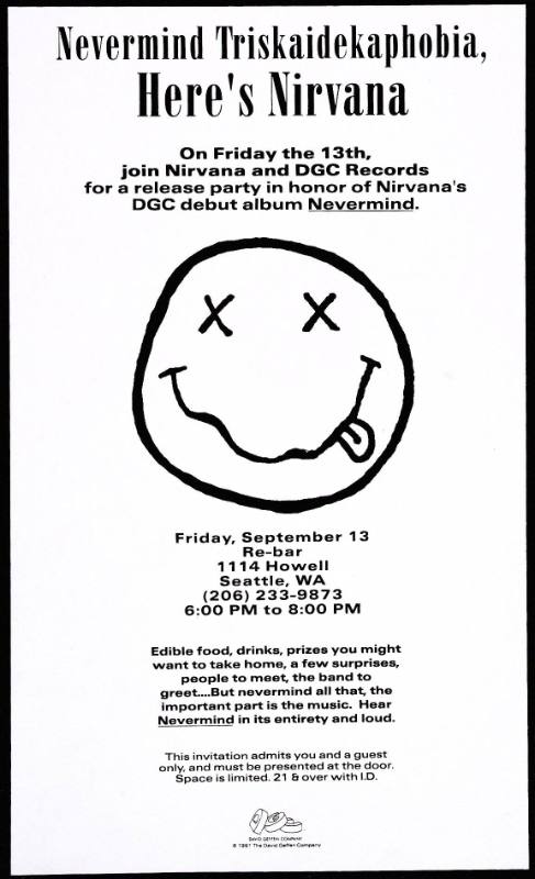 Nevermind Record Release Party at Re-Bar, Seattle, WA, September 13, 1991
