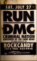 Run DMC, Criminal Nation, Brothers of The Same Mind, at ROCKCANDY, Seattle, WA, July 27, 1985