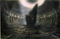 Lithograph of a Concept Painting for the Film "Alien"