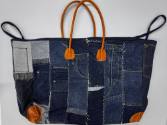 Blue Denim "Questote" Tote Bag