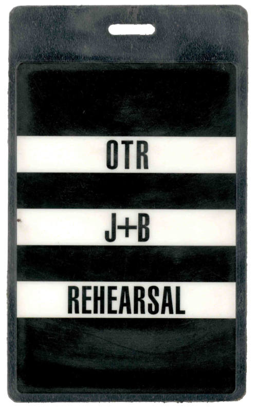 Jay-Z and Beyonce On the Run Tour "J+B OTR Rehearsal" Pass